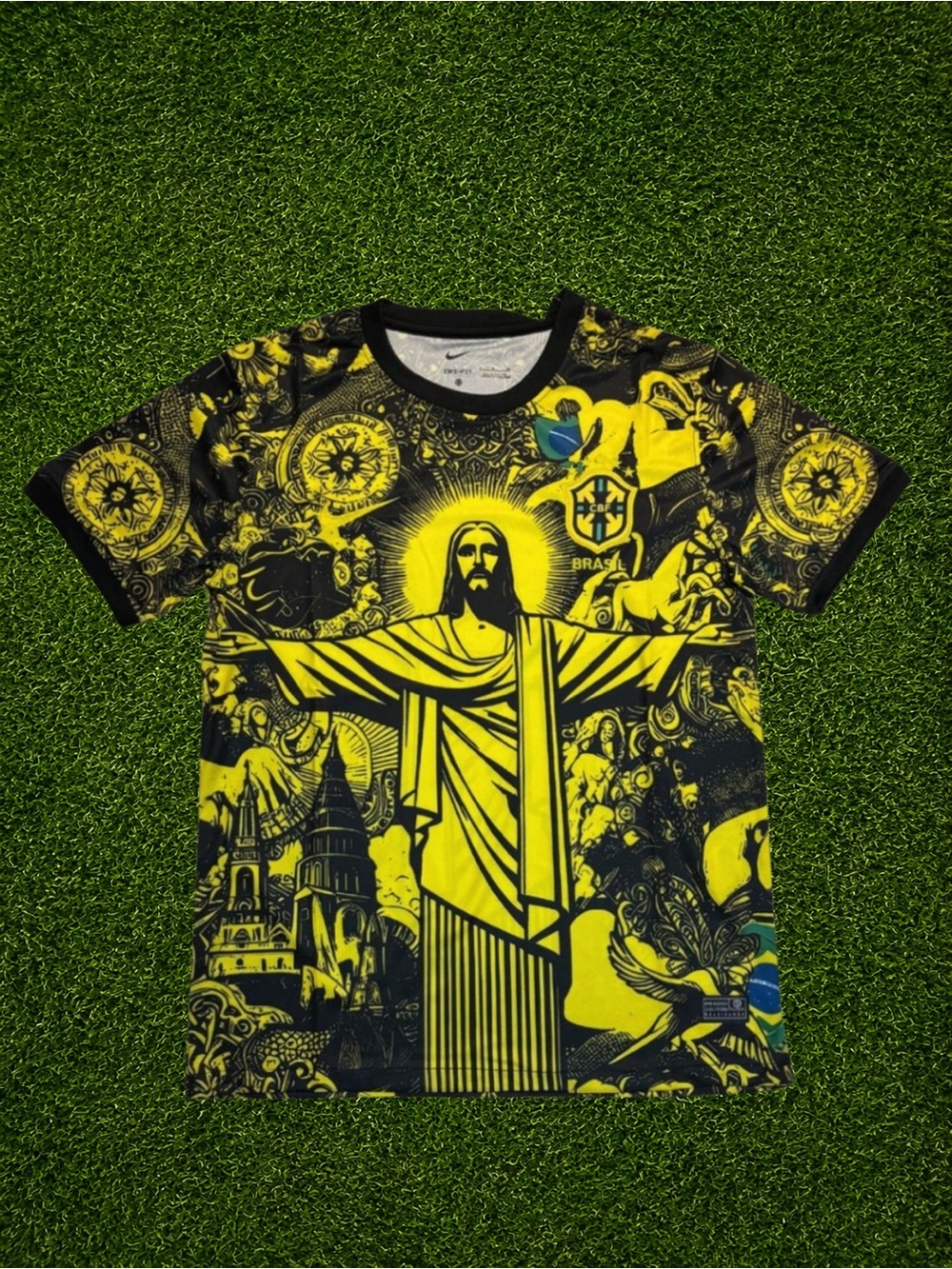 Brazil limited edition Yellow and Black Graphic T-Shirt